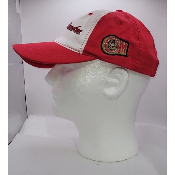 Old Milwaukee Beer Red White Strap Back Cap OM Fine Premium Beer - Picture 2 of 9